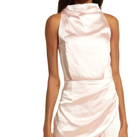 princess polly baby blue dress Elliatt | Dresses | Elliatt Alaia Asymmetric Satin Cocktail Dress Sz L